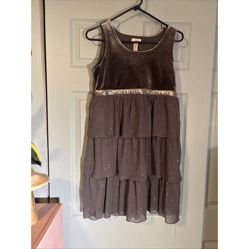 Justice Girls Sz 18 Sequined/glutter Party‎ Dress